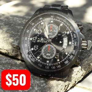 Invicta Black Men's Specialty Chronograph Watch model IN-13787.